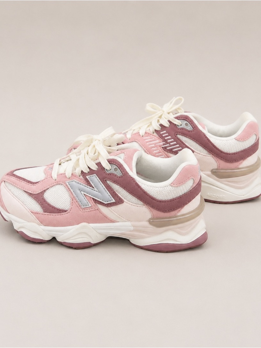 New Balance 9060 Pink White Mauve Chunky Sneakers Women’s Size 7